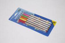 PENCILS WITH GRIPS 6PK (PG-1349)